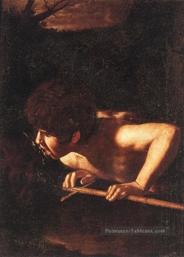 saint ambrose Tableau Peinture - Saint Jean Baptiste au puits Caravaggio